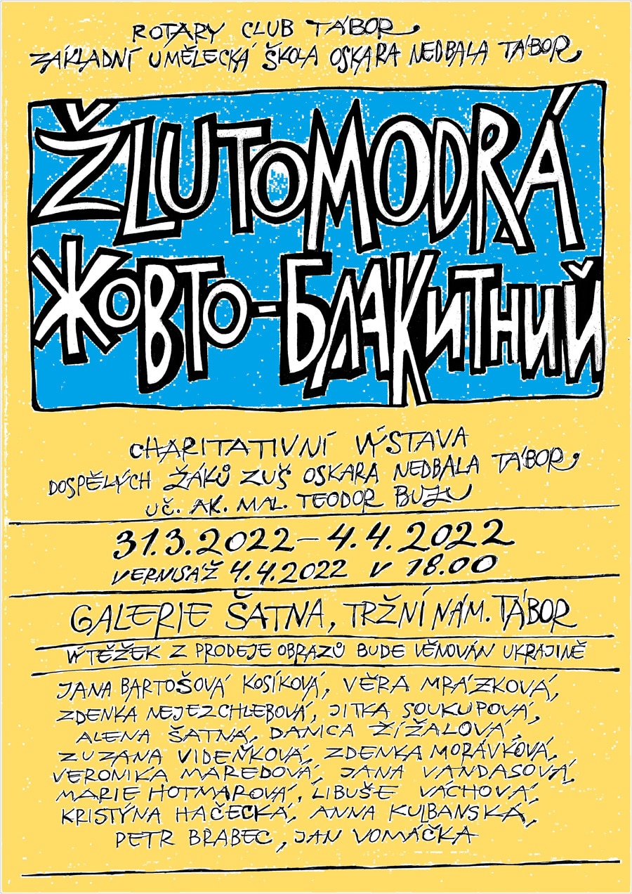 ŽLUTOMODRÁ - charitativní výstava pro Ukrajinu